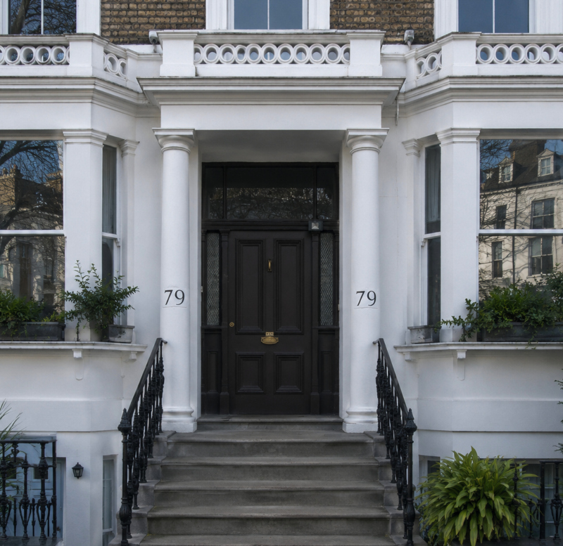 Architectural property numbering in Notting Hill London