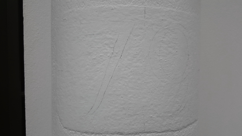 Traditional entrance pillar numbering on London property