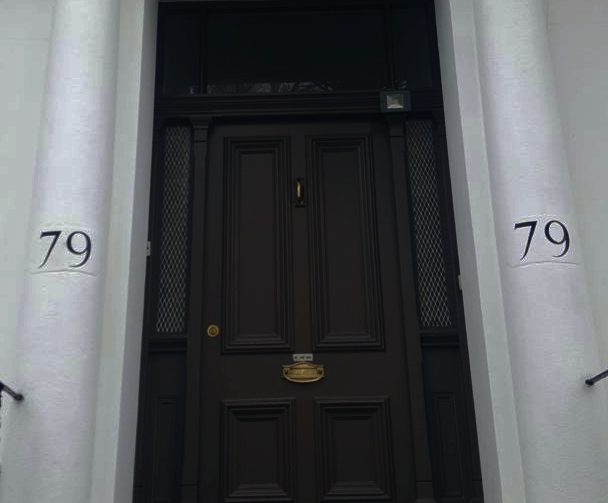 Traditional residential signwriting near Ladbroke Grove
