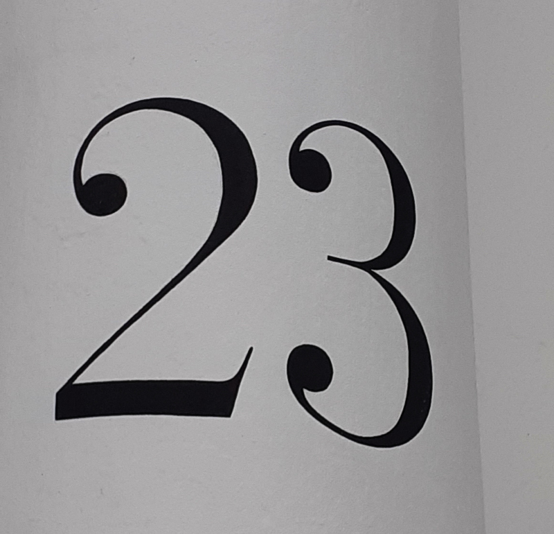 Bodoni style exterior numbering painted on Chelsea property