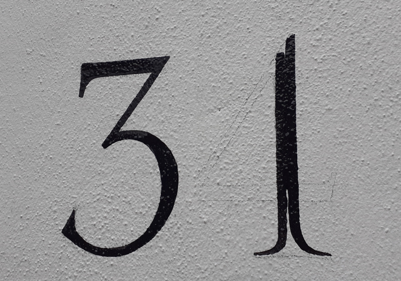 Residential signwriting completed for Kensington townhouse entrance