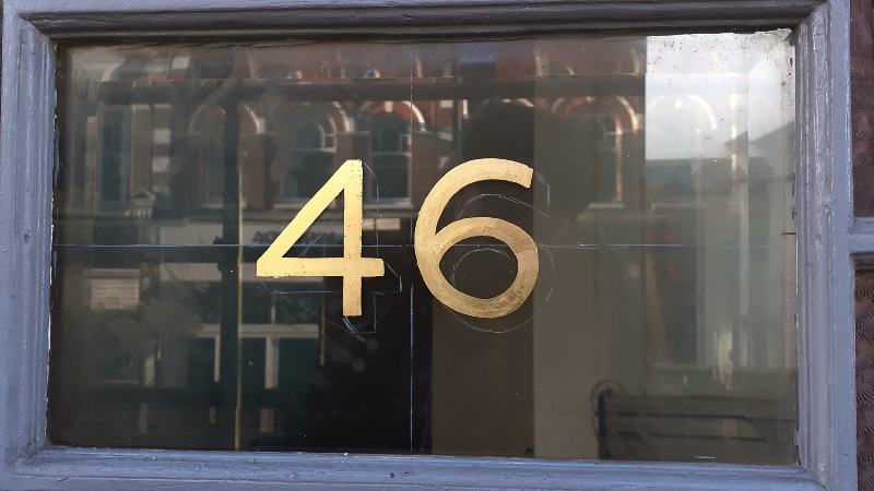 Traditional gilding process used for hand painted signwriting